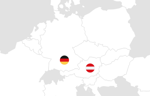 Landkarte Deutschland Österreich